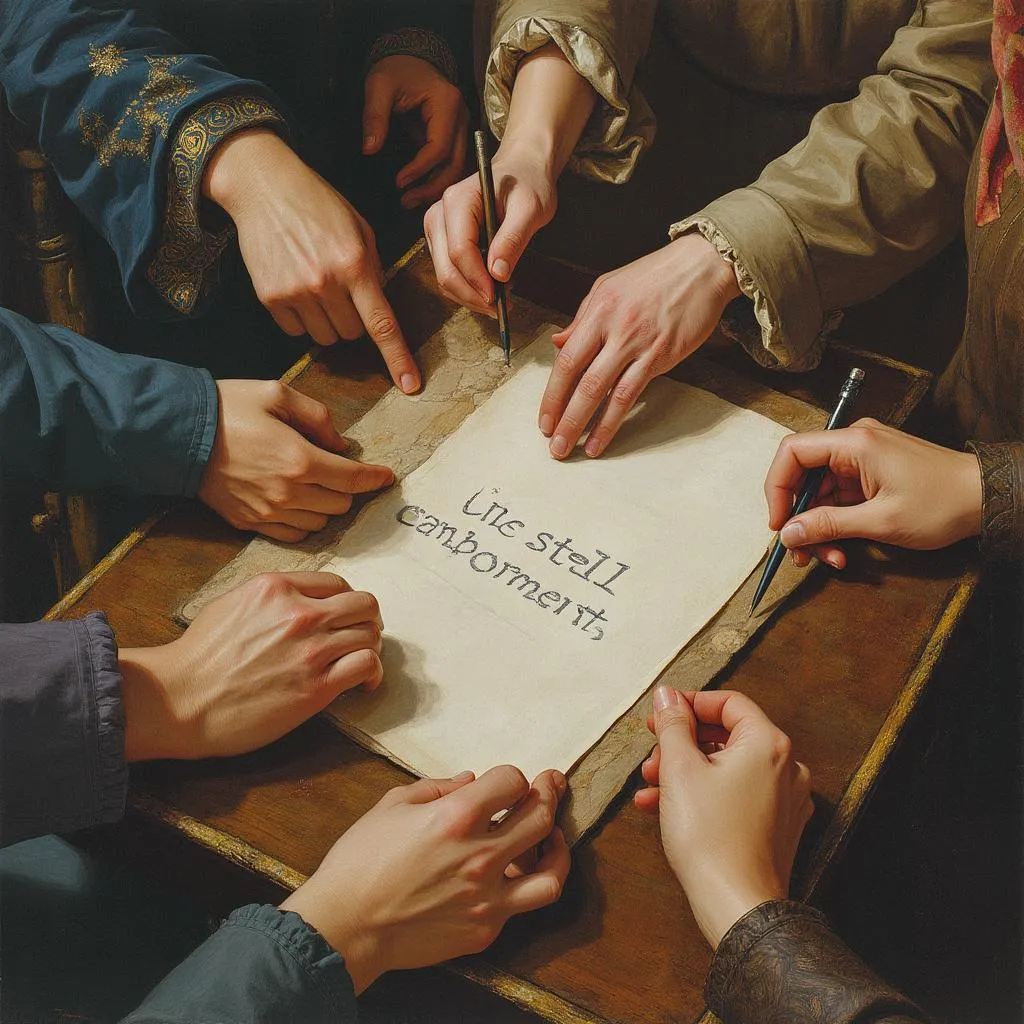Firma de un contrato importante